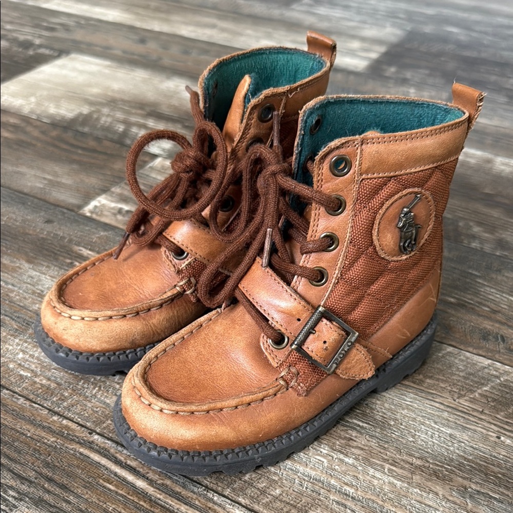 Polo by Ralph Lauren Tan Kids Boots